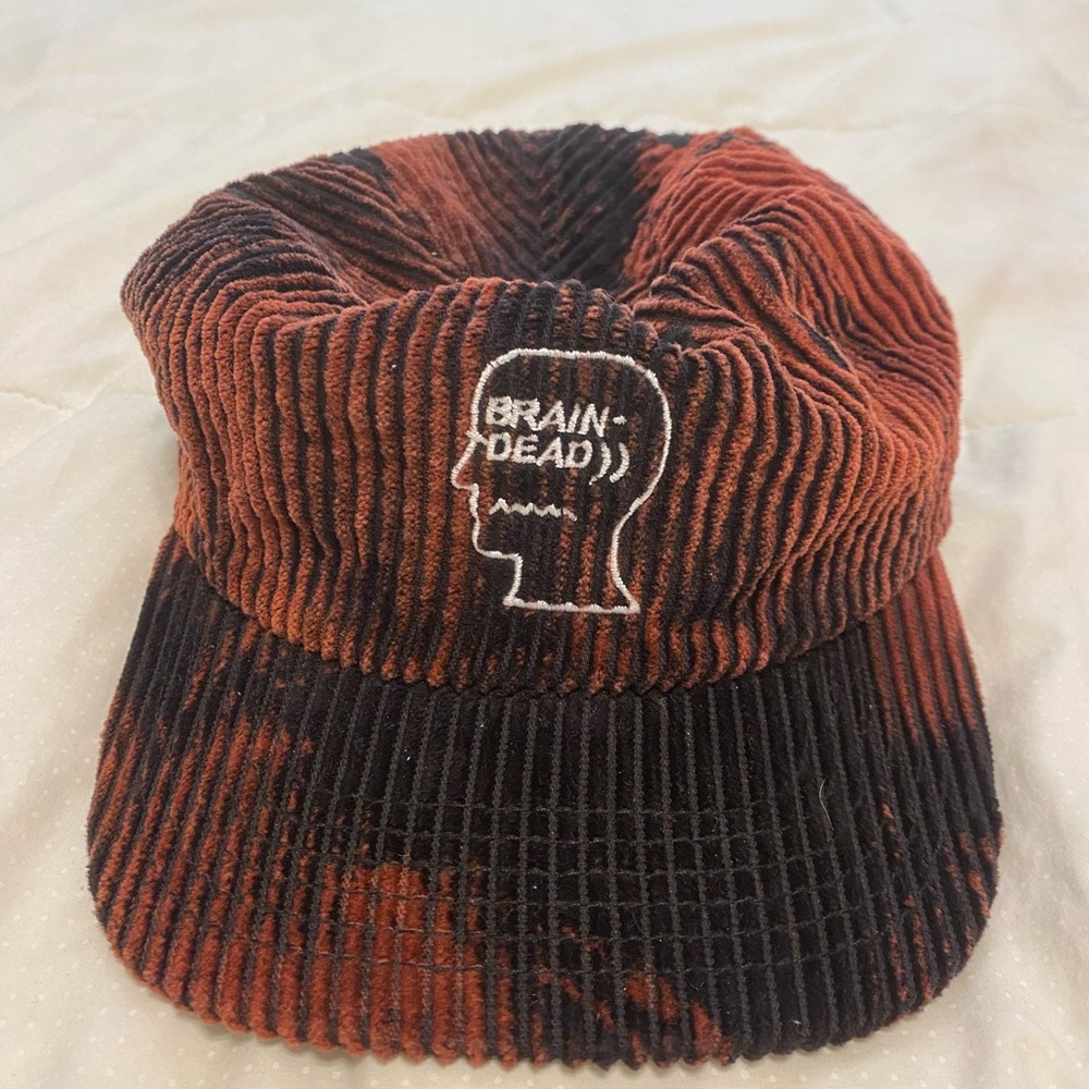 BRAINDEAD SS/22 Bleached Black Corduroy hat BRAND NEW UNWORN
